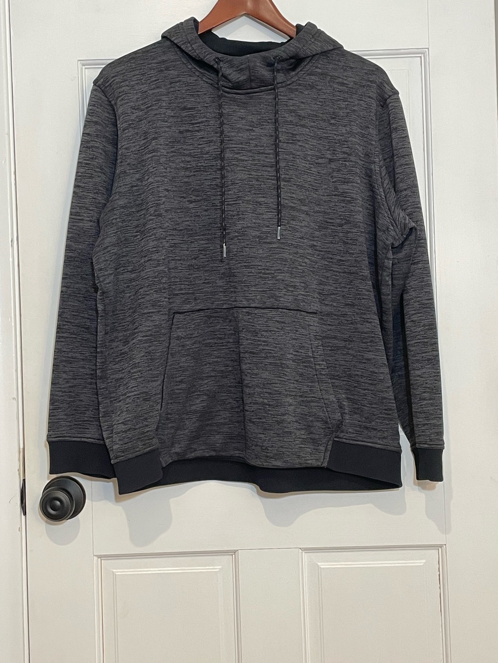 Under Armour ColdGear Men’s XL Loose Hoodie Gray Black Pullover Athletic